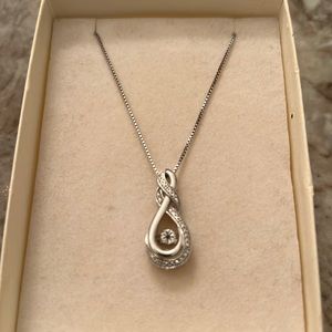 Brand new in box diamond necklace